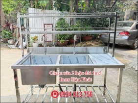 CHẬU RỬA 2 HỘC 