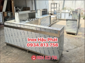 HỆ QUẦY PHA CHỄ FULL INOX 304 THIẾT KẾ THEO CHỮ U - ĐẦY ĐỦ CÔNG NĂNG SỬ DỤNG