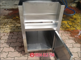 tủ inox kết hợp ngăn để chai sirup