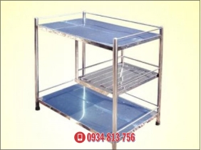 kệ inox 2 tầng