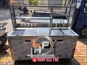 QUẦY BAR, QUẦY PHA CHẾ 1M6 CÓ KỆ SONG, PHÙ HỢP NHU CẦU PHA CHẾ