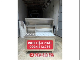 QUẦY PHA CHẾ 1M2 KÈM 9 KHAY TOPPING GIỮ LẠNH