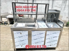 QUẦY PHA CHẾ INOX  304 1M4 ĐẦY ĐỦ CÔNG NĂNG SỬ DỤNG