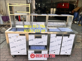 QUẦY PHA CHẾ INOX 304 DÀI 1M8 THIẾT KẾ THEO NHU CẦU KHÁCH!