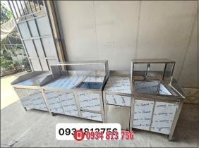 Quầy Pha Chế Inox 3m5 – Thiết Kế Chuyên Nghiệp Cho Mọi Mô Hình Kinh Doanh 