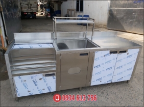 Quầy pha chế inox1
