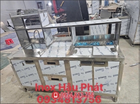 QUẦY PHA CHẾ INOX ĐƯỢC THIẾT KẾ THEO YÊU CẦU - ĐẦY ĐỦ CÔNG NĂNG SỬ DỤNG