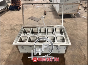 THÙNG ÂM QUẦY GIỮ LẠNH 5 KHAY 1/4 VÀ 5 KHAY 1/6 CÓ NẮP MICA