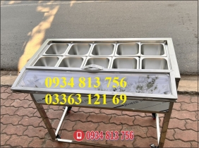 THÙNG CÓ CHÂN BÁNH XE GIỮ LẠNH 10 KHAY 1.5 LÍT. NẮP ĐẬY MICA