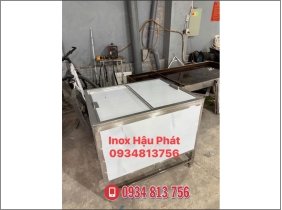 THÙNG ĐÁ INOX 304 SIZE TO CÓ NẮP TRƯỢT - ĐẢM BẢO SỰ TIỆN LỢI, CHUYÊN NGHIỆP