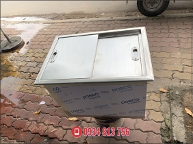 thùng đá inox âm bàn, Thùng đá giữ lạnh khay