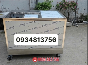 Thùng Đá Kèm Khay Topping Inox – Tối Ưu Không Gian, Tăng Hiệu Quả Pha Chế