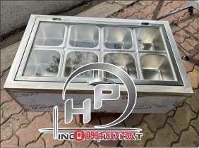 THÙNG GIỮ LẠNH 8 KHAY TOPPING 1/6
