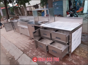tủ inox có hộc kéo