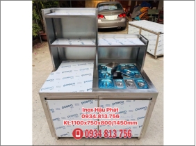 TỦ INOX KÈM 9 KHAY GN 1/9 & 3 KHAY GN 1/6