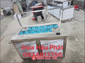 TỦ PHA CHẾ KÈM 12 KHAY TOPPING GIỮ LẠNH