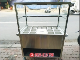 TỦ XE ĐẨY TRÀ SỮA, TRÀ CHANH, TỦ CHÈ INOX