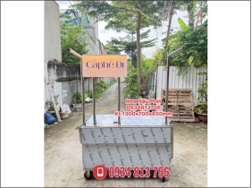 XE ĐẨY CÀ PHÊ FULL INOX 304